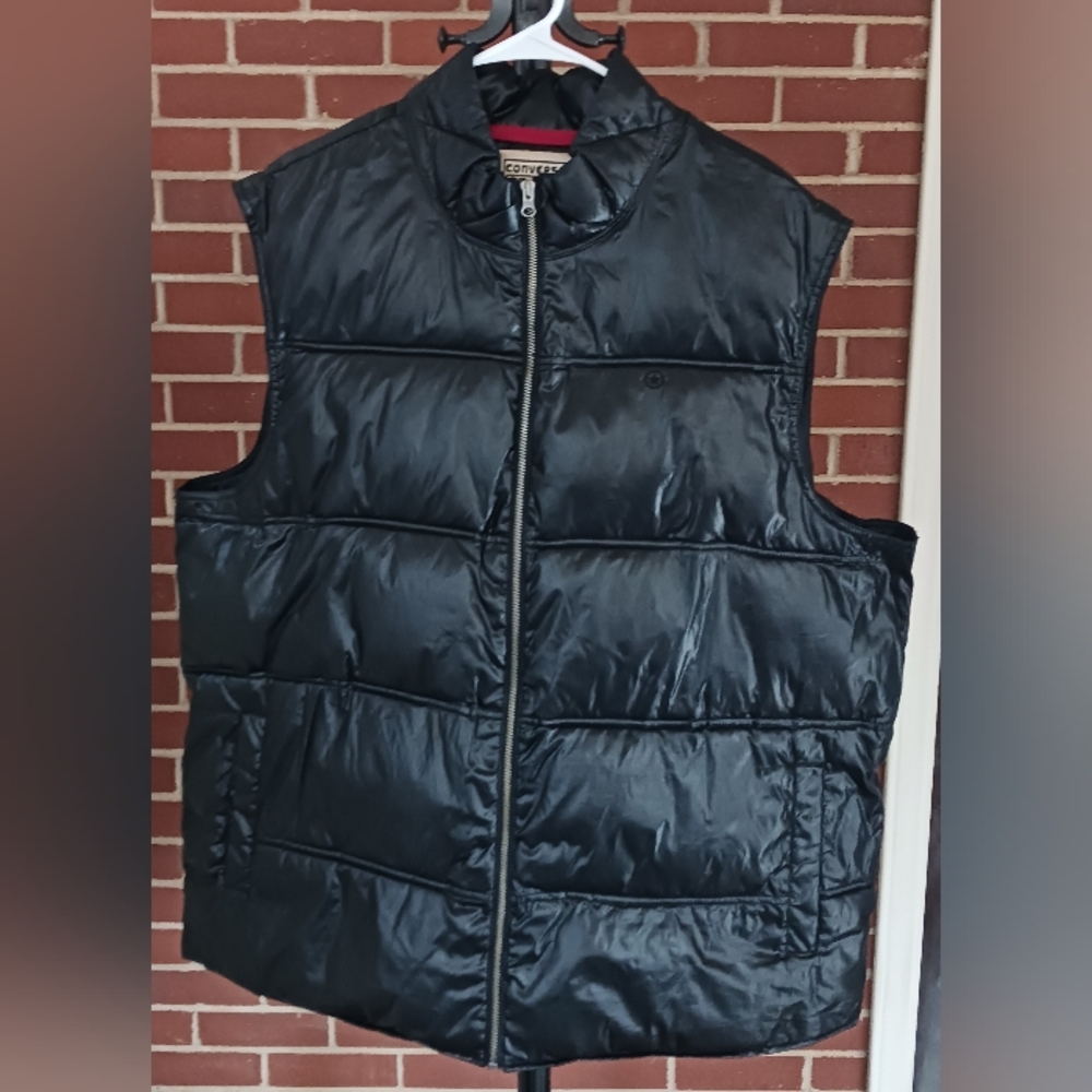 Converse Men's Dark Gray Quilted Vest